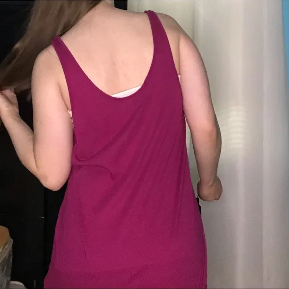 American Eagle Outfitters purple pink dressy tank top - Picture 6 of 8